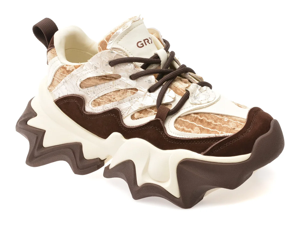 Pantofi Sport Gryxx Albi 100861 Din Material Textil Si Piele Naturala