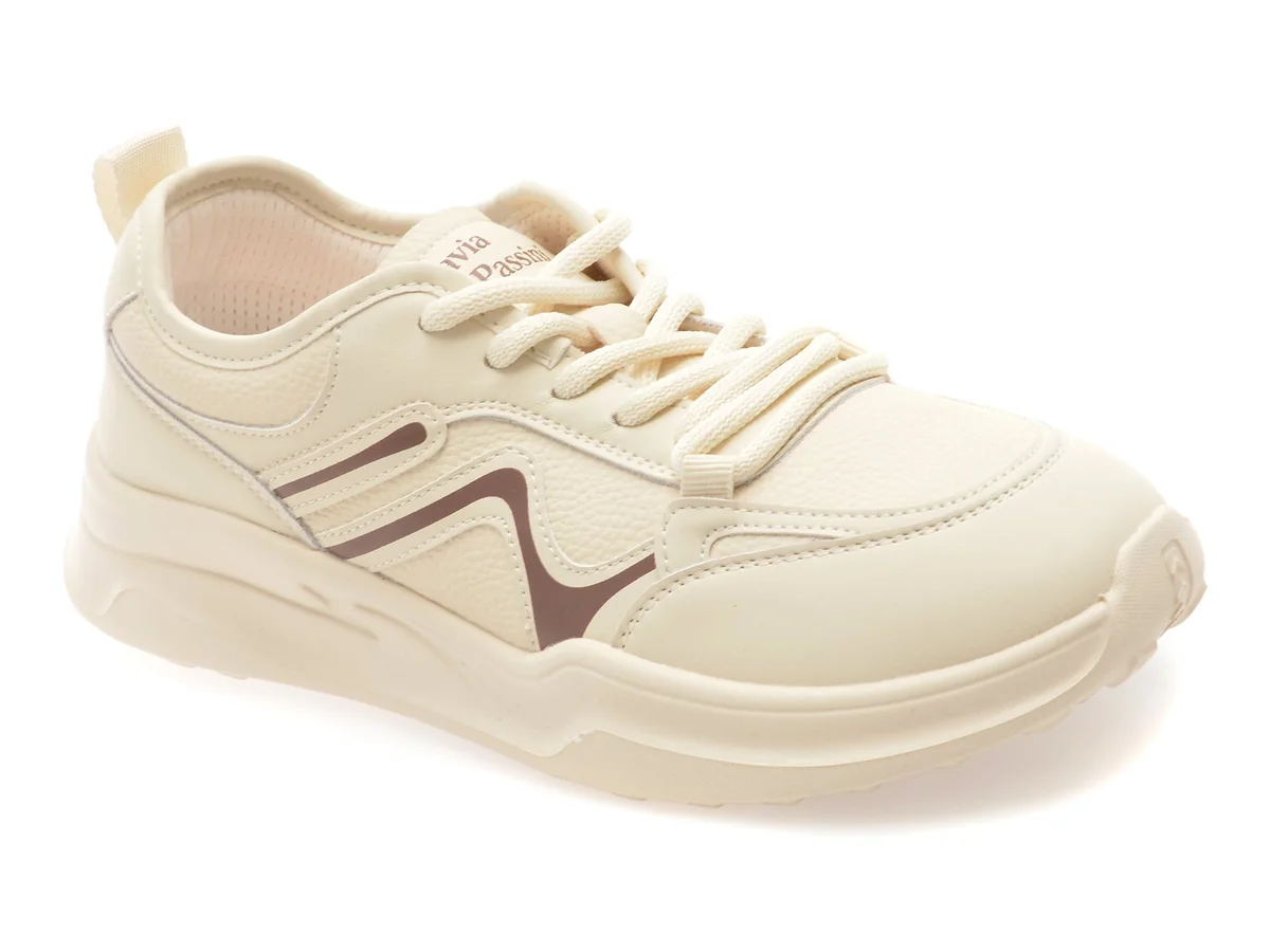 Pantofi Sport Flavia Passini Bej, 6610, Din Piele Ecologica