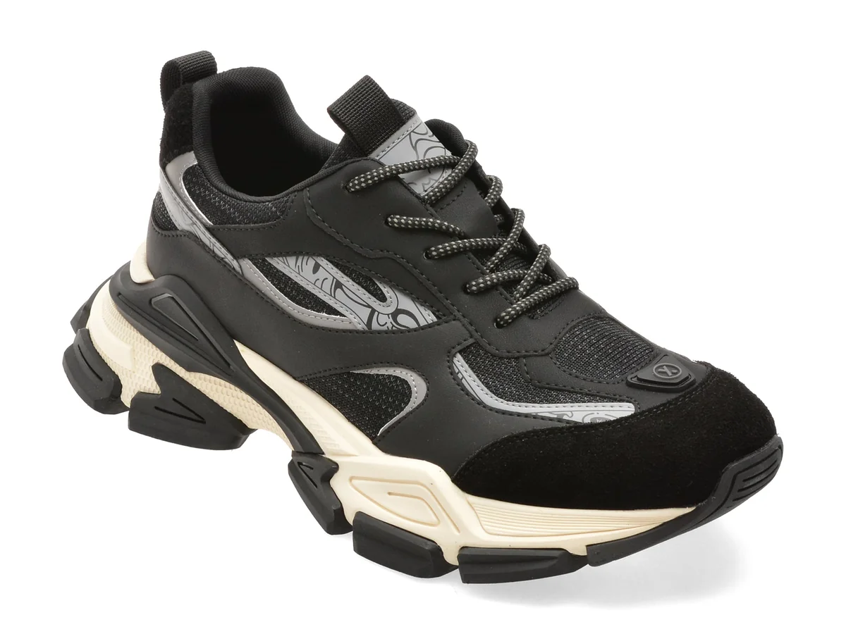 Pantofi Sport Gryxx Negri, 11003, Din Piele Naturală