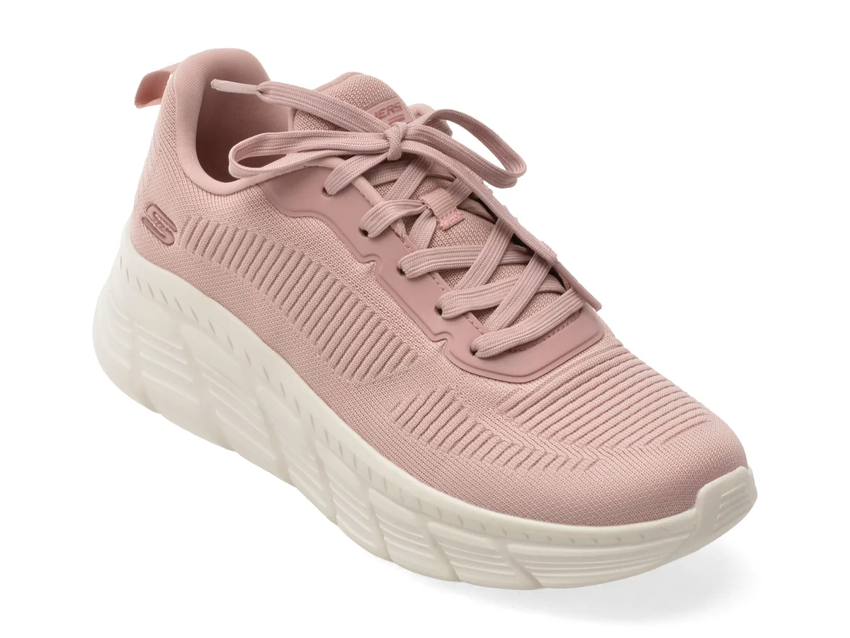 Pantofi Sport Skechers Roz, Bobs B Flex Hi, Din Material Textil
