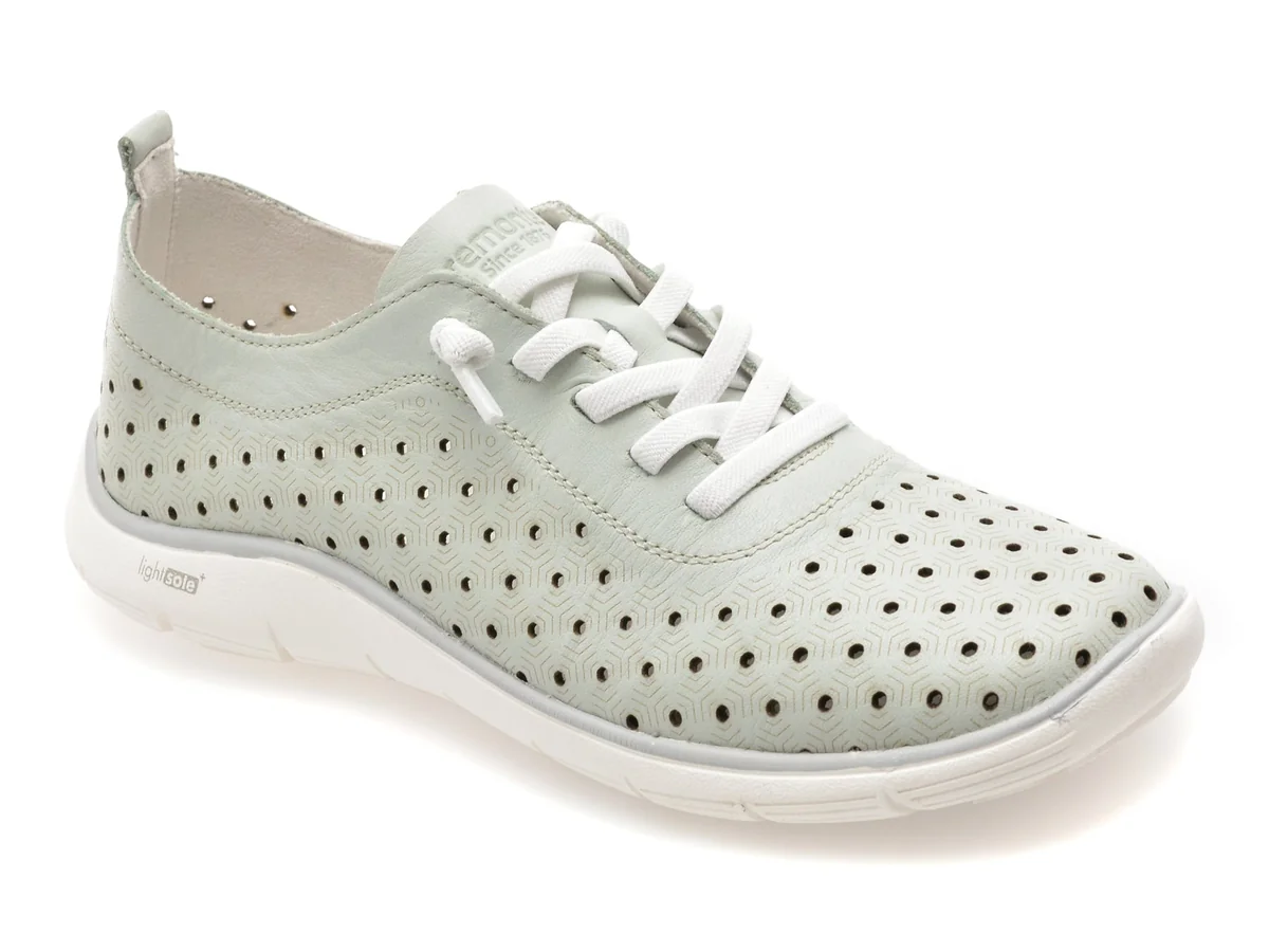 Pantofi Remonte Verzi, D3G03, Din Piele Naturala