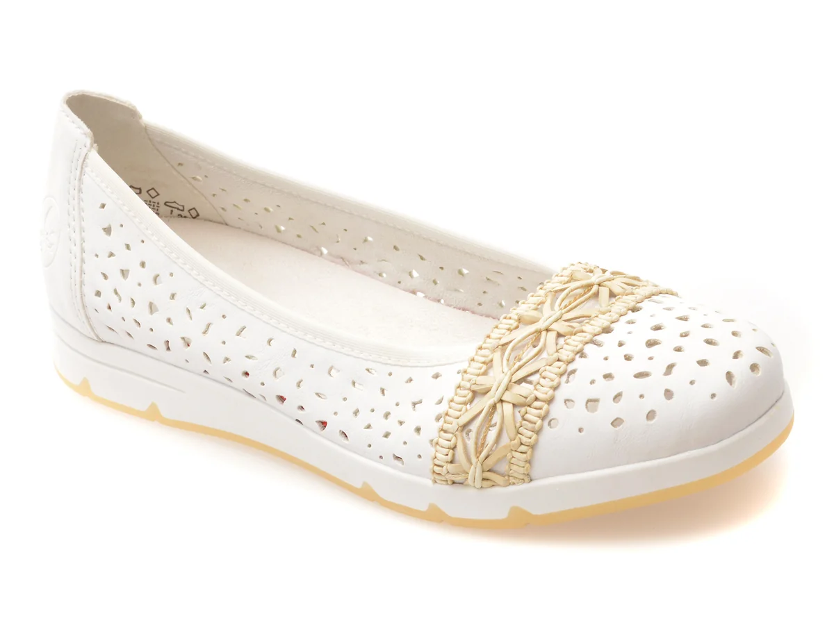 Balerini Rieker Albi, L3062, Din Piele Ecologica