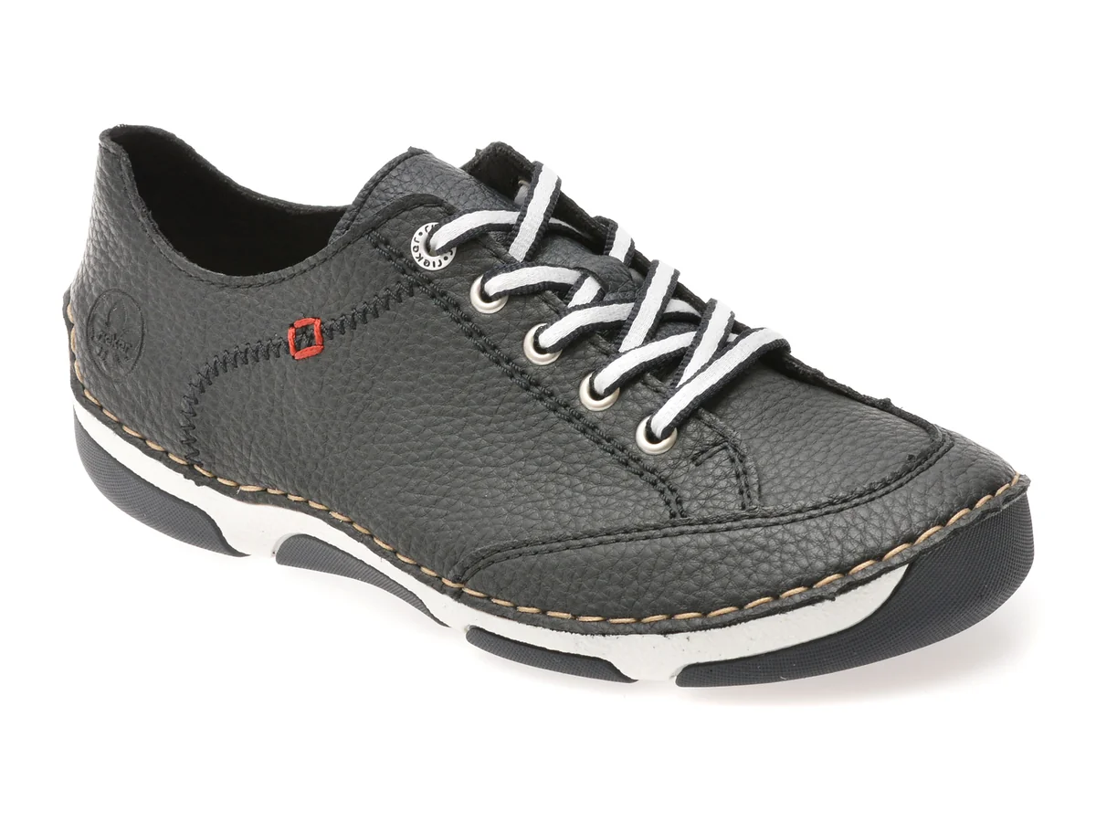 Pantofi Rieker Bleumarin, 55901, Din Piele Naturala