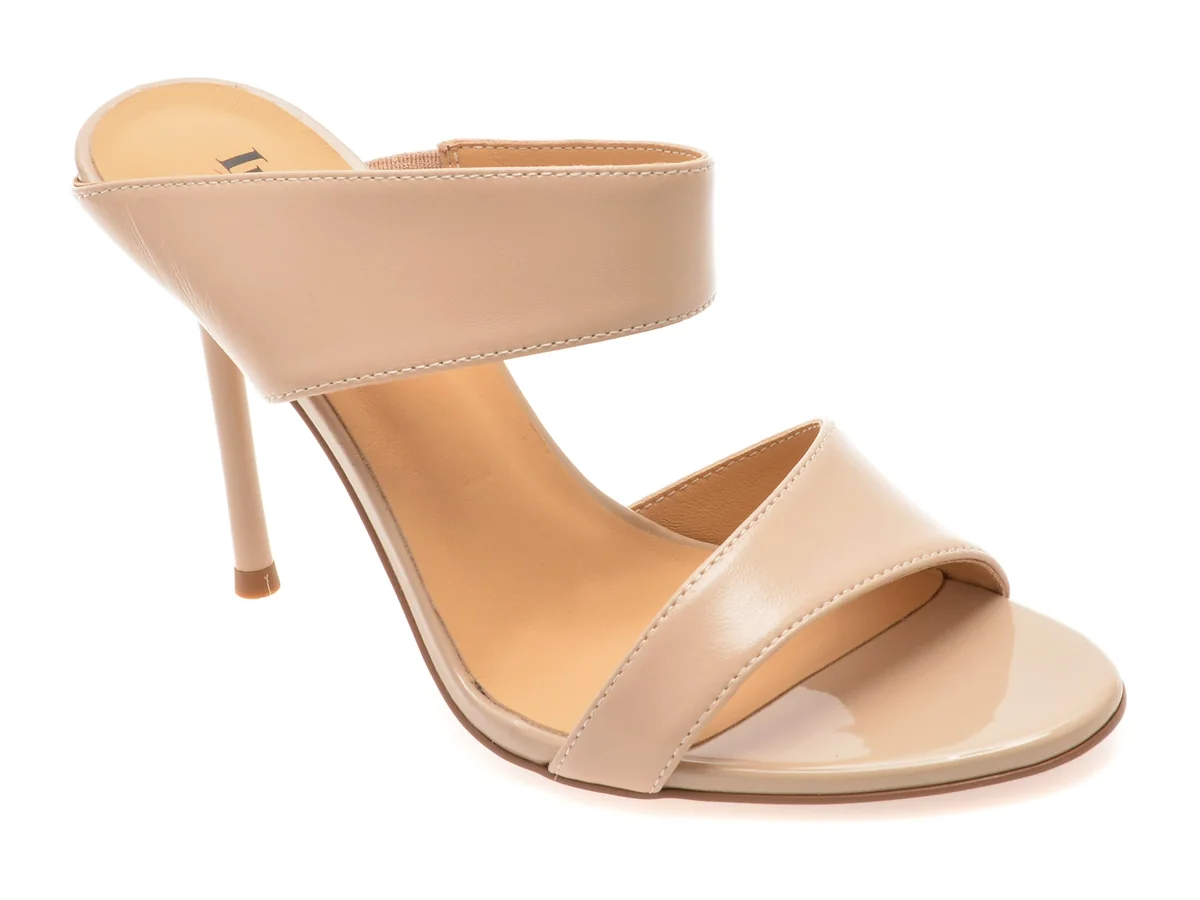 Papuci Image Nude, E364001, Din Piele Naturala