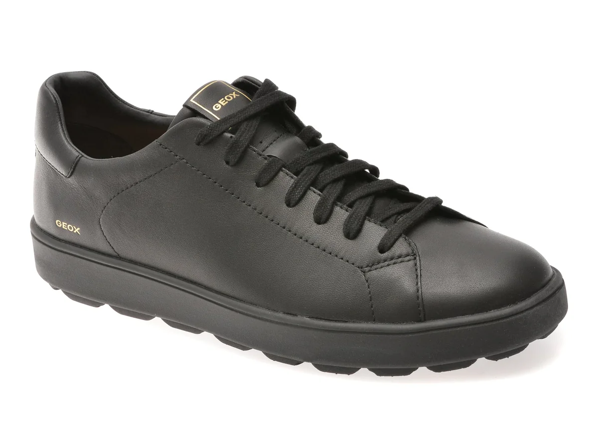 Pantofi Sport Geox Negri, U65EKC, Din Piele Naturala