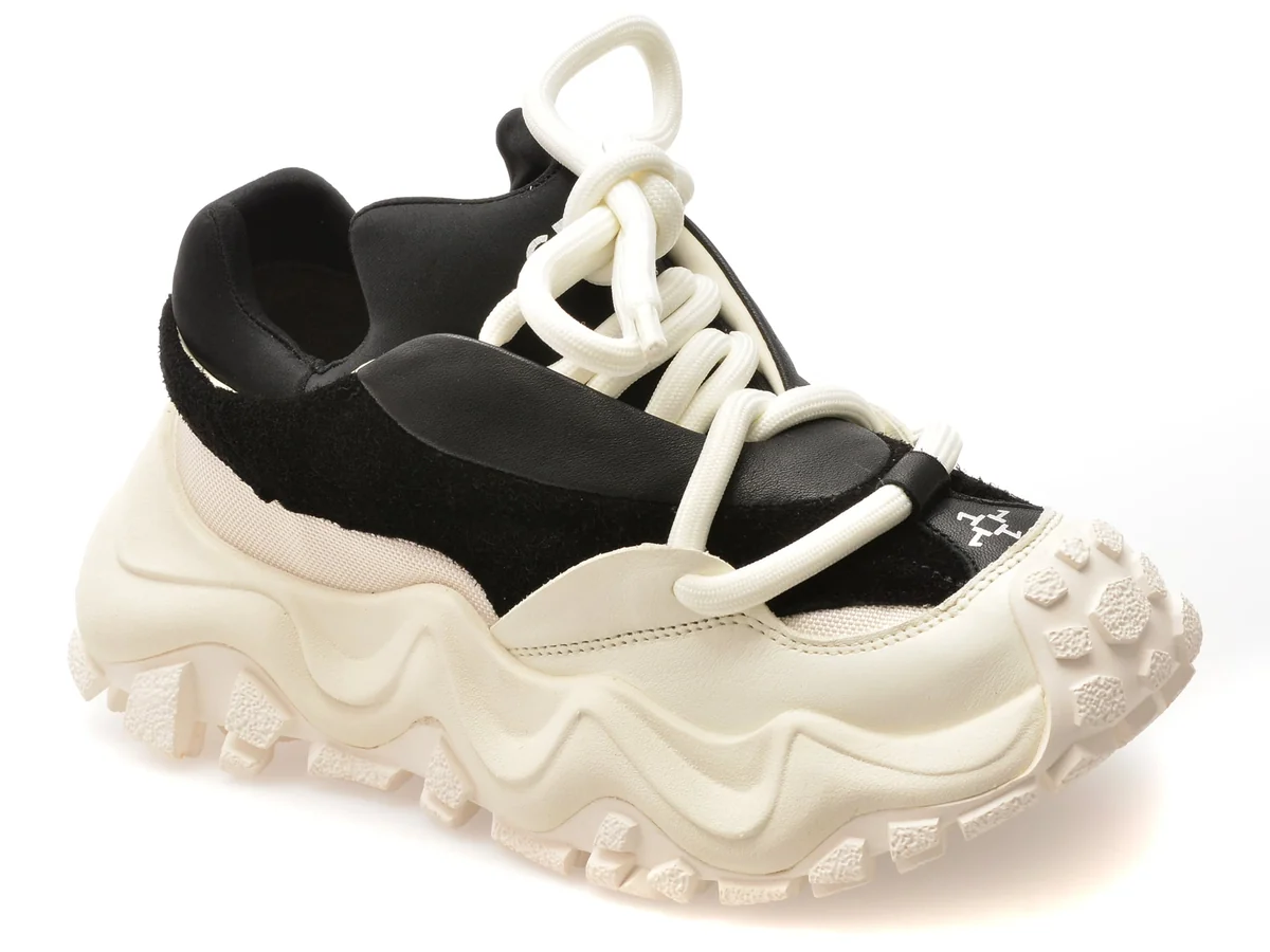 Pantofi Sport Gryxx Negri 6710 Din Material Textil Și Piele Naturală