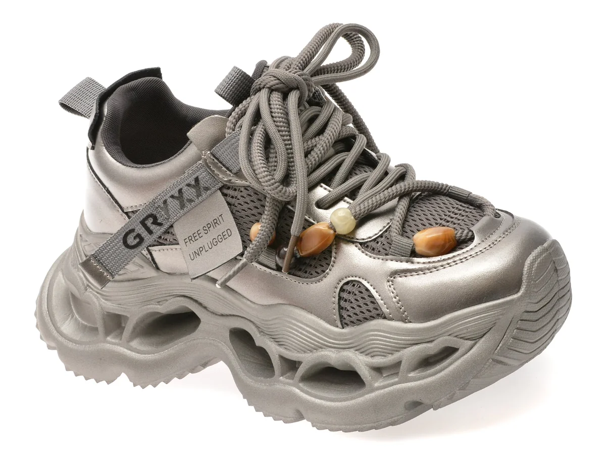 Pantofi Sport Gryxx Gri 3079 Din Material Textil