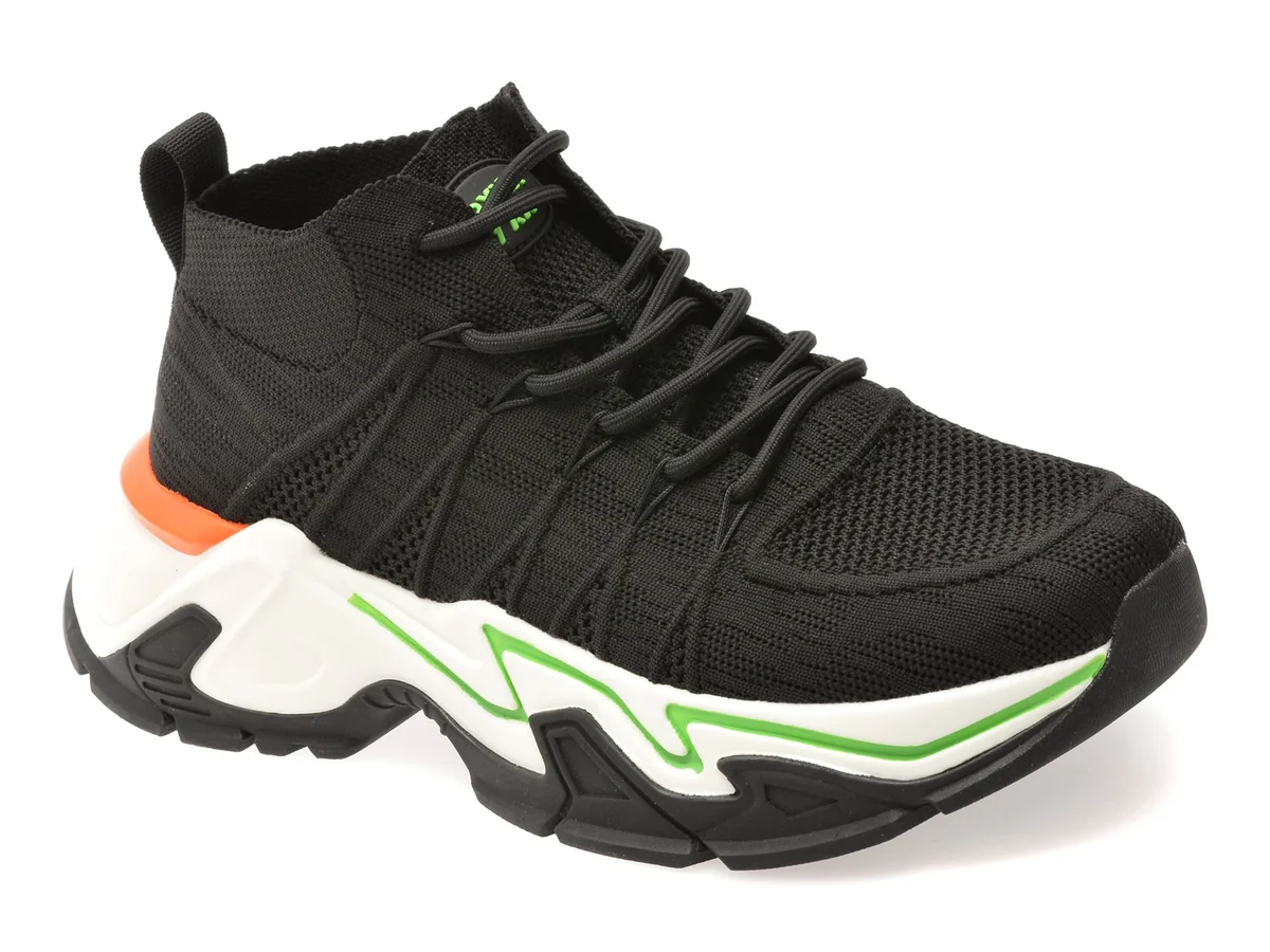 Pantofi Sport Gryxx Negri, 351208, Din Material Textil