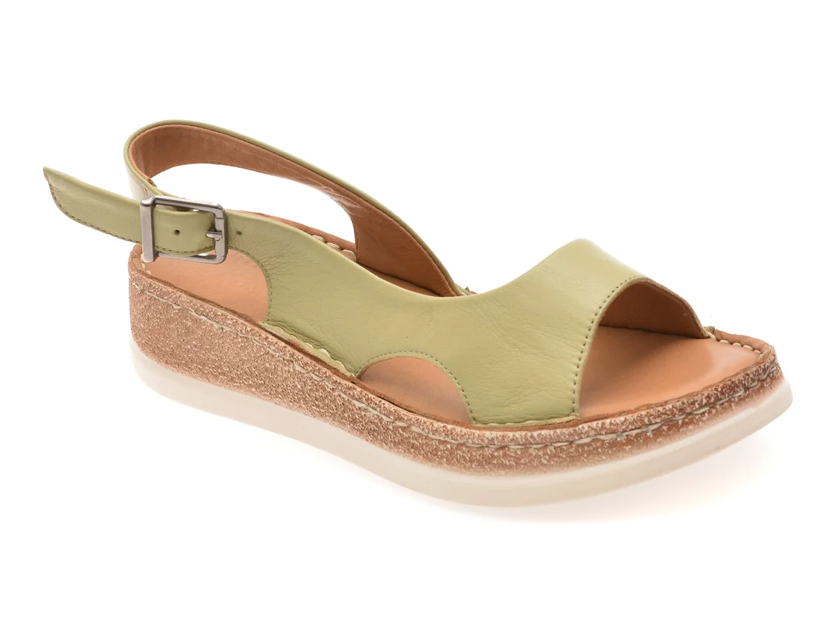 Sandale Flavia Passini Verzi 25100 Din Piele Naturala