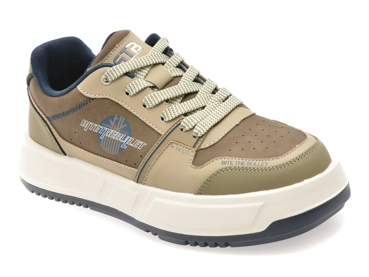 Pantofi Sport Bite The Bullet Gri, 251209, Din Piele Naturala