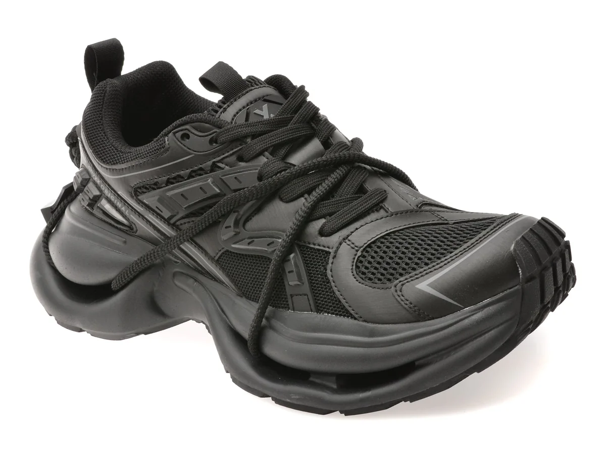 Pantofi Sport Gryxx Negri, 2365, Din Material Textil