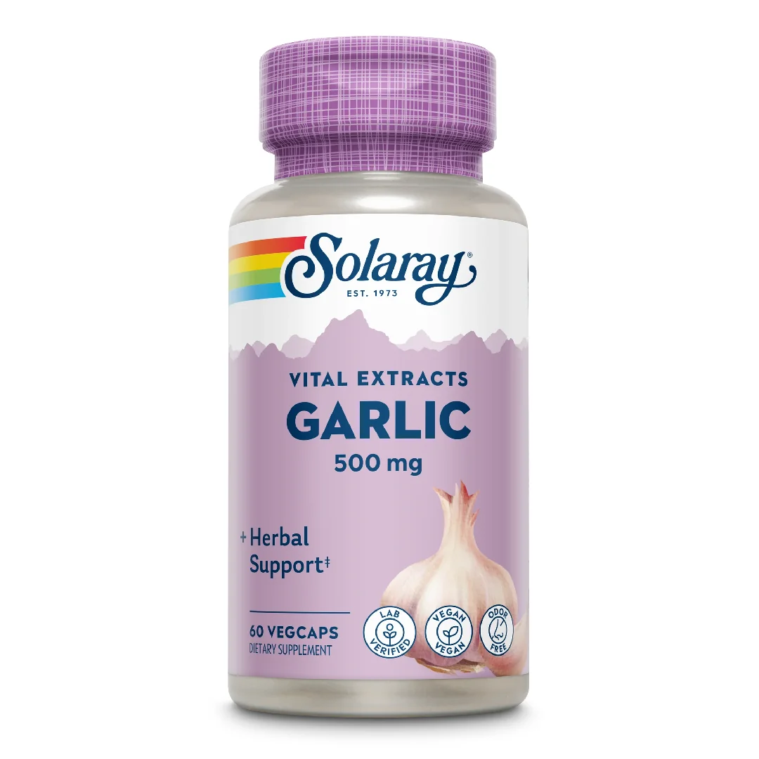 Garlic (Usturoi) 500mg Solaray, 60 capsule, Secom