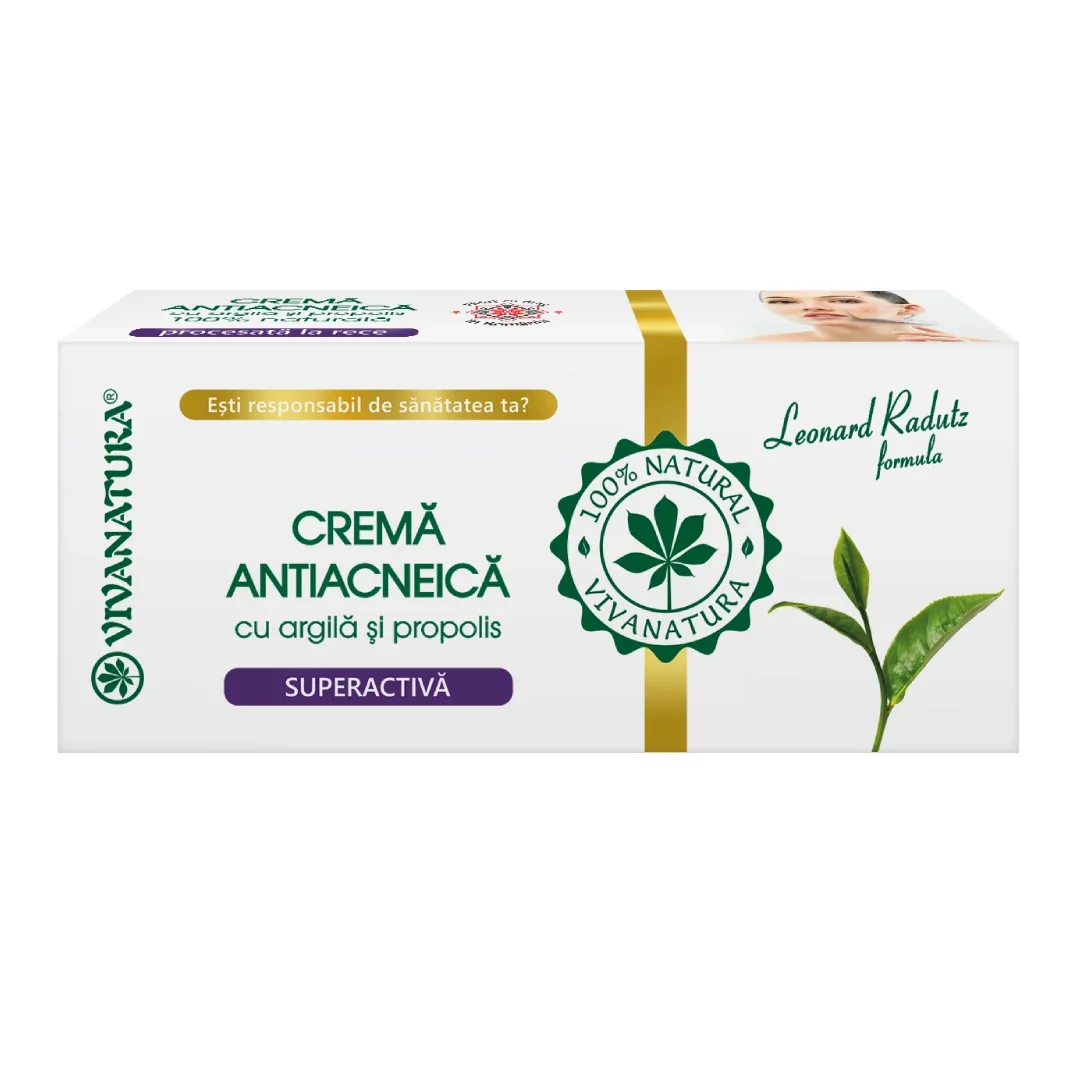 Crema antiacneica, 20 ml, VivaNatura