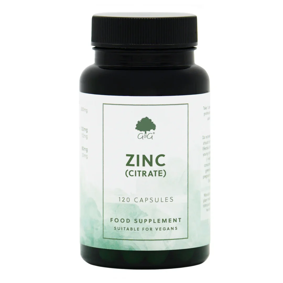 Zinc (citrat) 15 mg, 120 capsule, G&G Vitamins