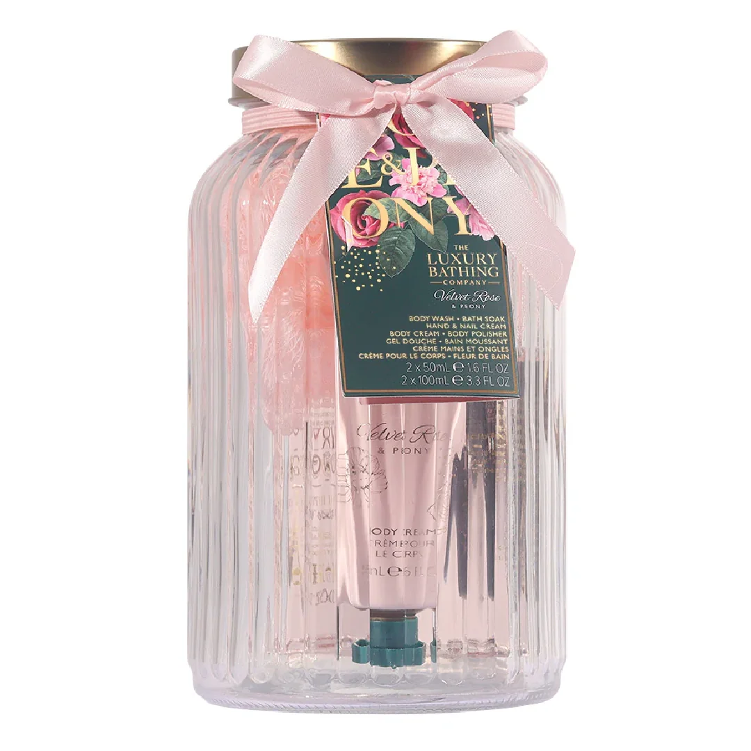 Set Cadou Pure Indulgence, Velvet Rose & Peony, 5 articole, The Luxury Bathing Company