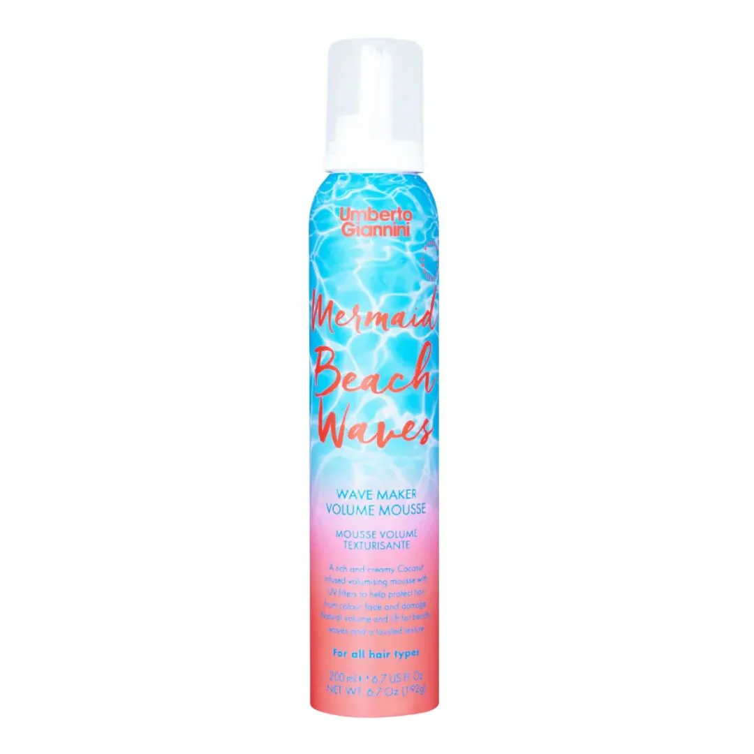 Spuma pentru volum si texturarea parului, cu filtru UV, Mermaid Beach Waves, 200 ml, Umberto Giannini