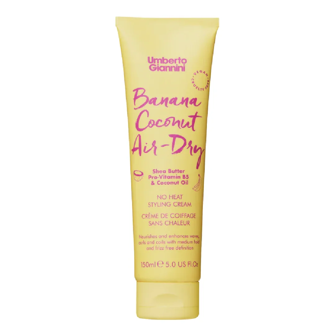 Crema pentru stilizarea parului cret cu sustinere medie Banana Coconut Air-Dry, 150 ml, Umberto Gianinni