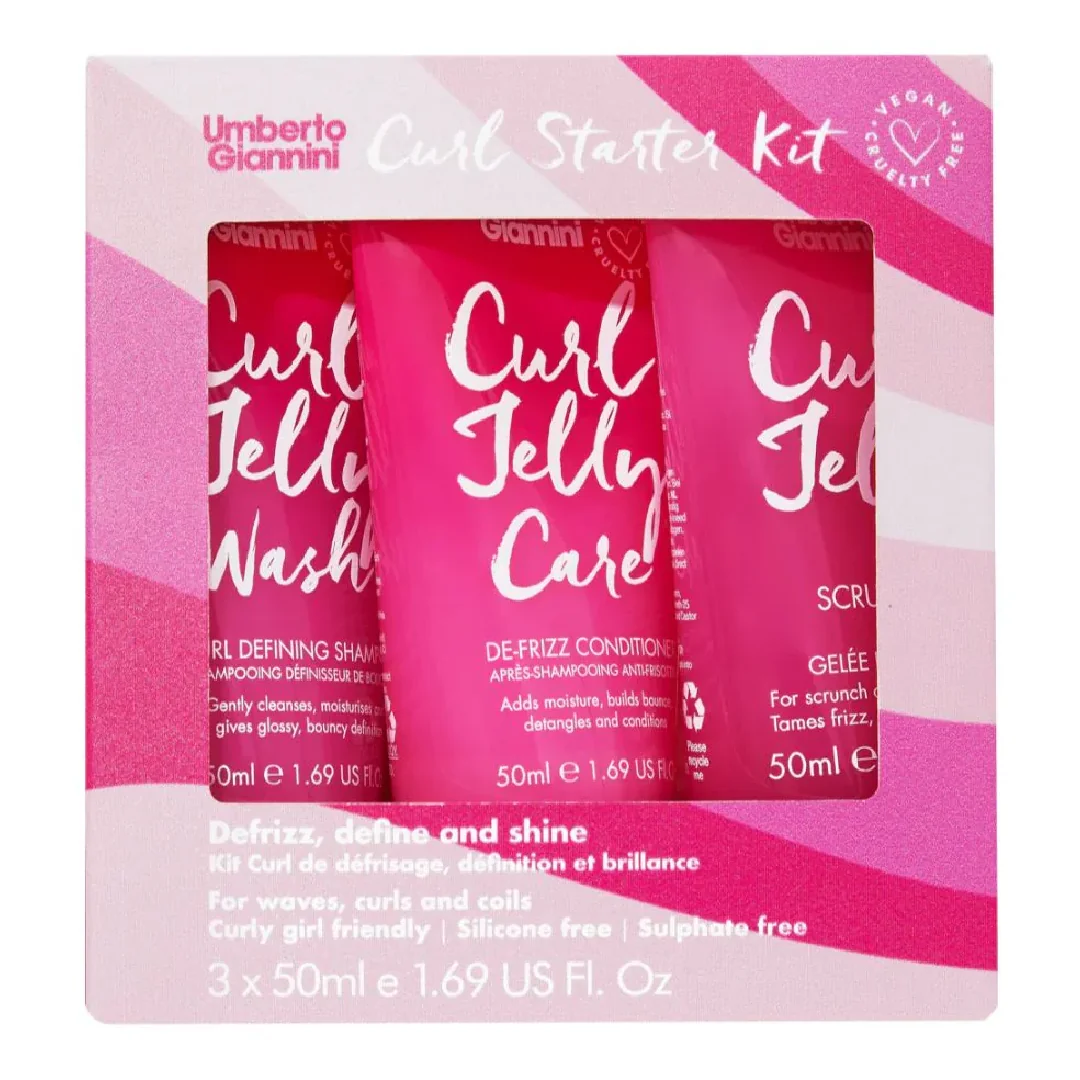 Set pentru definirea buclelor, travel size, Curls Starter Kit, 3*50 ml, Umberto Giannini
