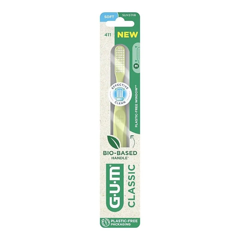 Periuta de dinti, Classic Soft M, 411, culori variate, Sunstar Gum