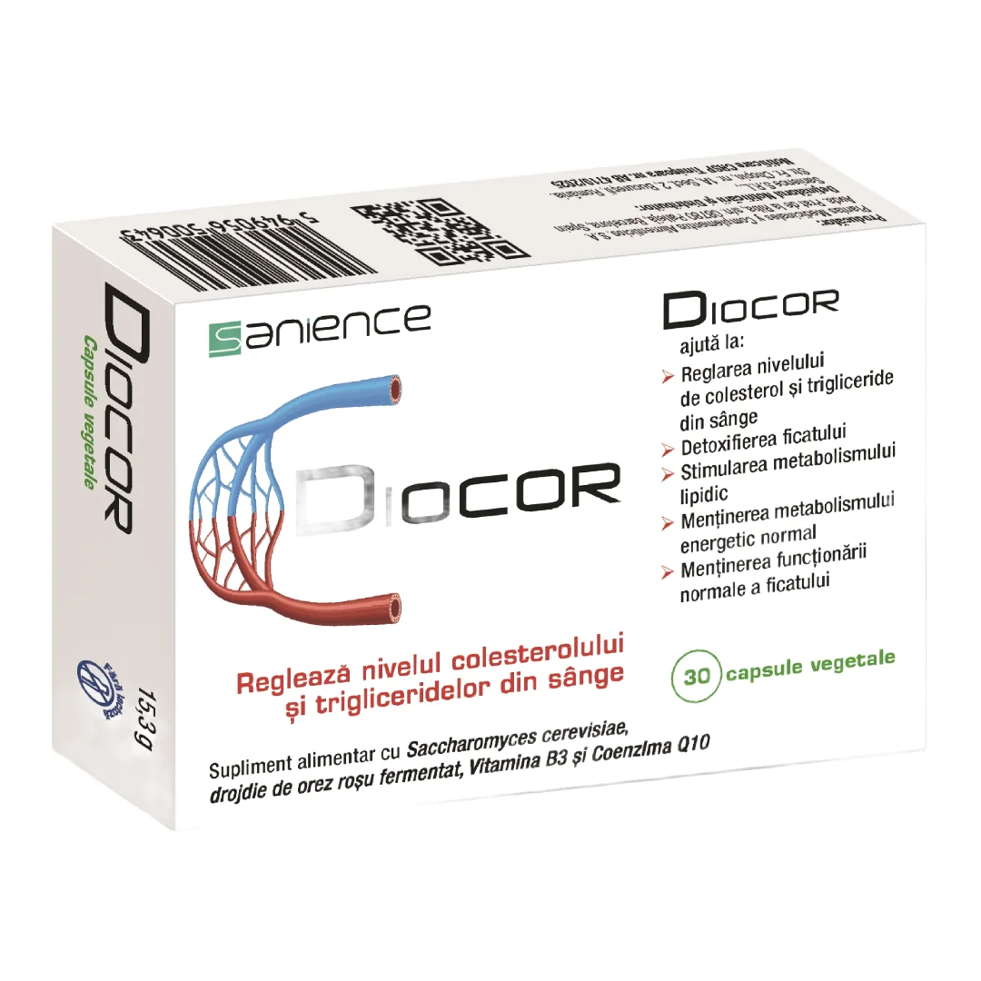 Diocor, 30 capsule vegetale, Sanience