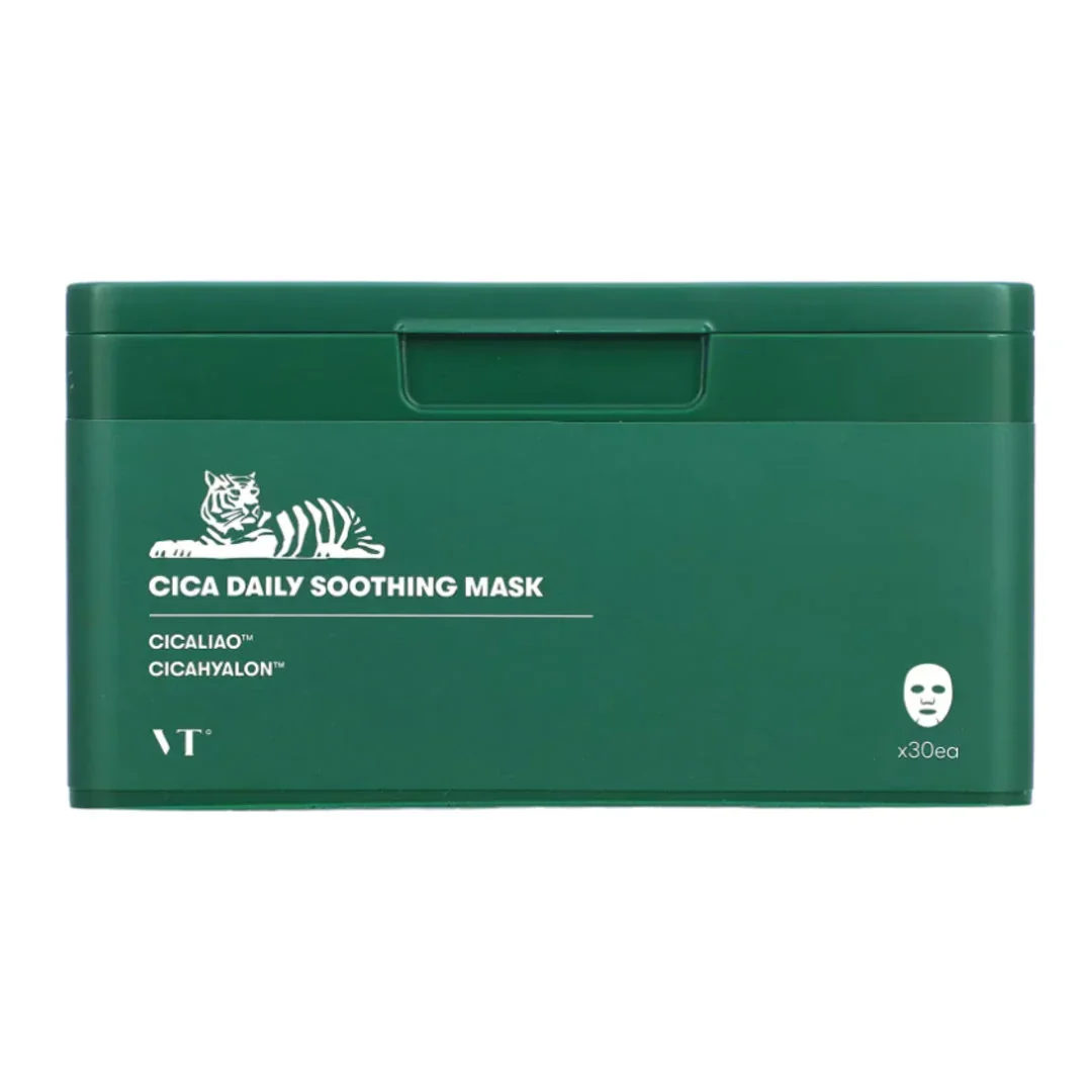 Set masti calmante pentru fata Cica Daily Soothing, 30 bucati, VT Cosmetics