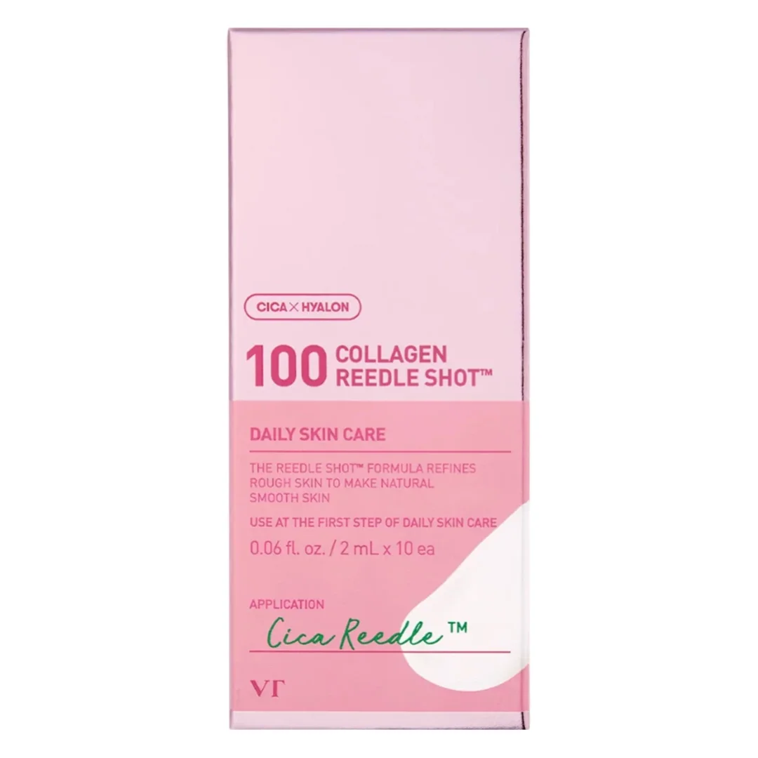 Ser facial cu colagen si cica reedle 100 Collagen Reedle Shot, 2 ml*10 plicuri, VT Cosmetics