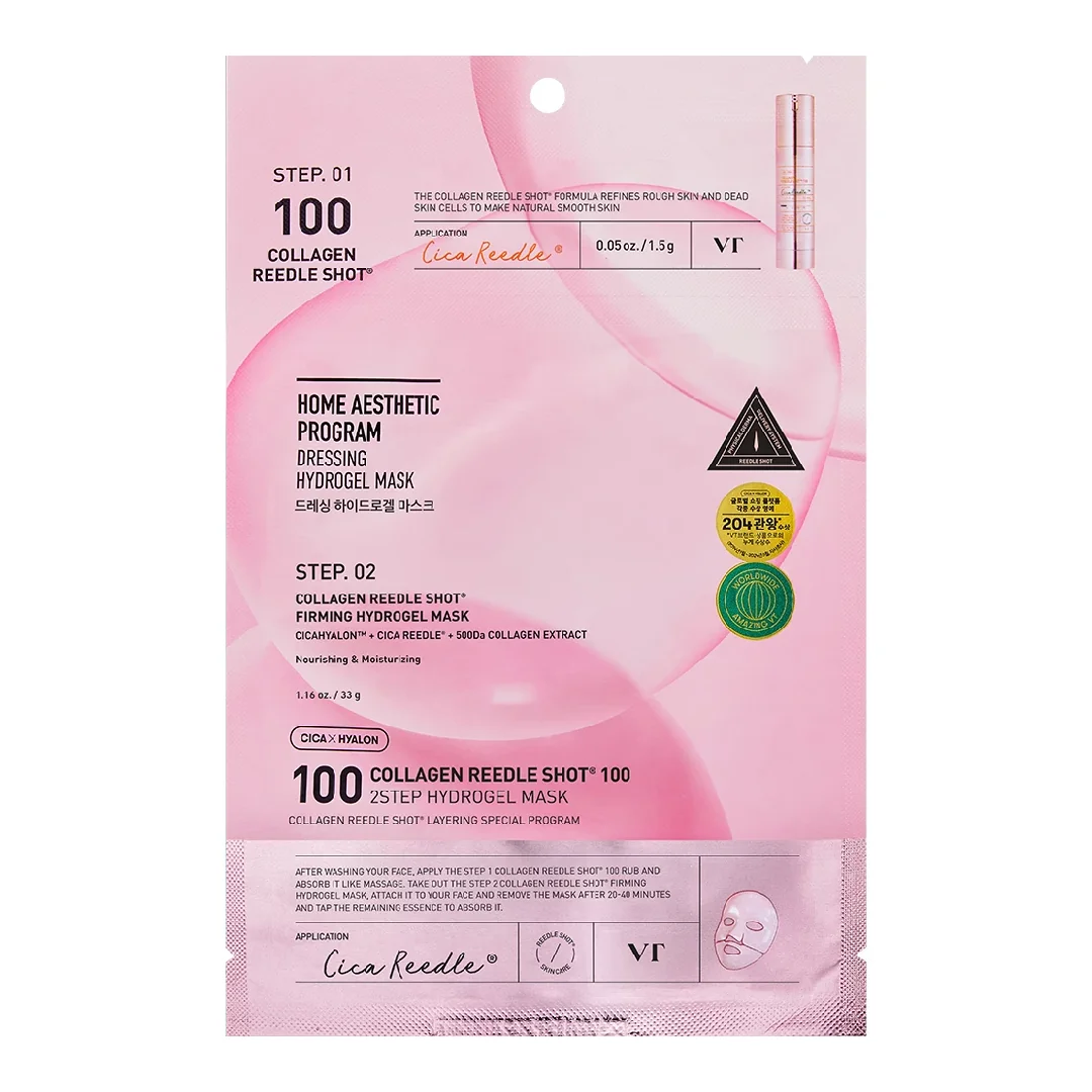 Masca de fata Collagen Reedle Shot 100 2 step hydrogel , 1.5g + 33g, VT Cosmetics