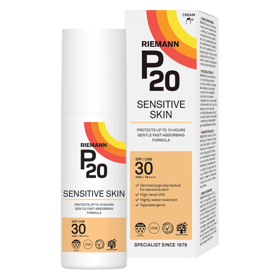 Crema de fata si corp cu factor de protectie SPF30 Sensitive P20, 100 ml, Riemann