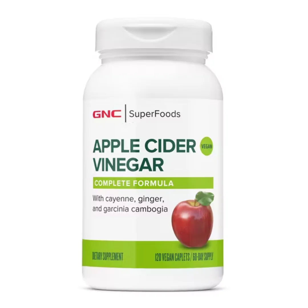 Otet din Cidru de Mere, SuperFoods Apple Cider Vinegar, 120 tablete, GNC