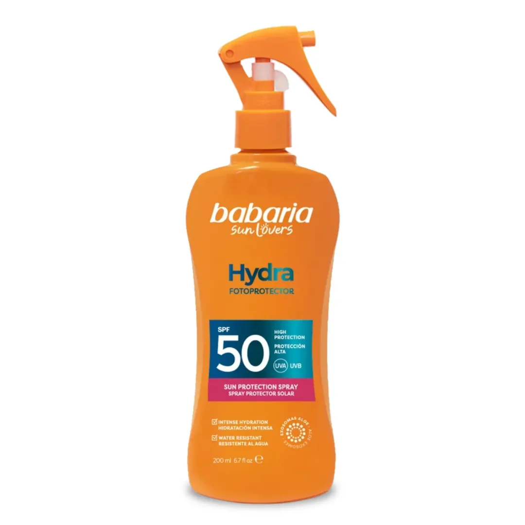 Spray cu aloe si protectie solara SPF 50+ UVA&UVB Hydra Fotoprotector, 200 ml, Babaria