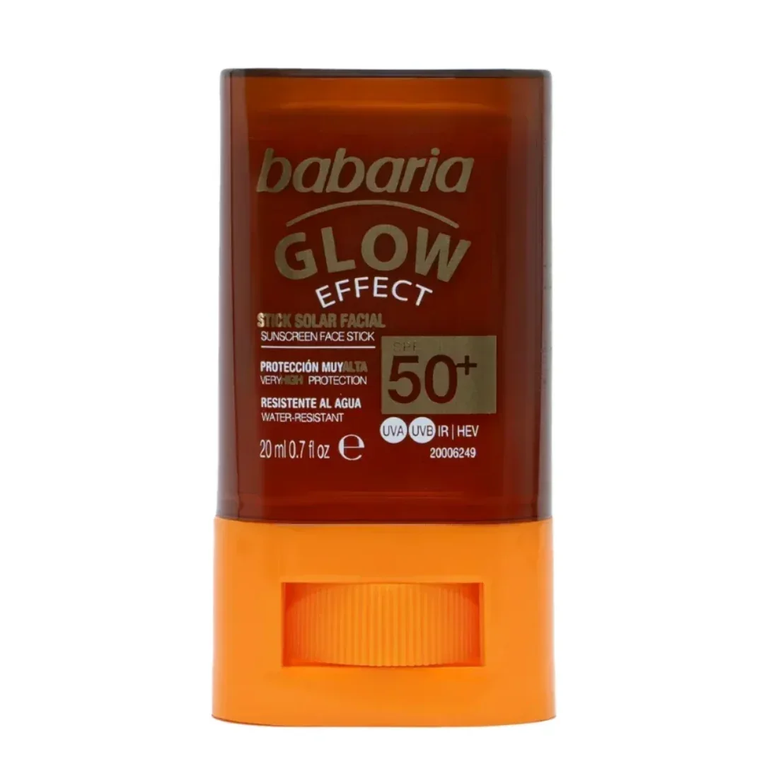 Stick pentru fata cu protectie solara SPF 50+ Glow Effect, 20 ml, Babaria