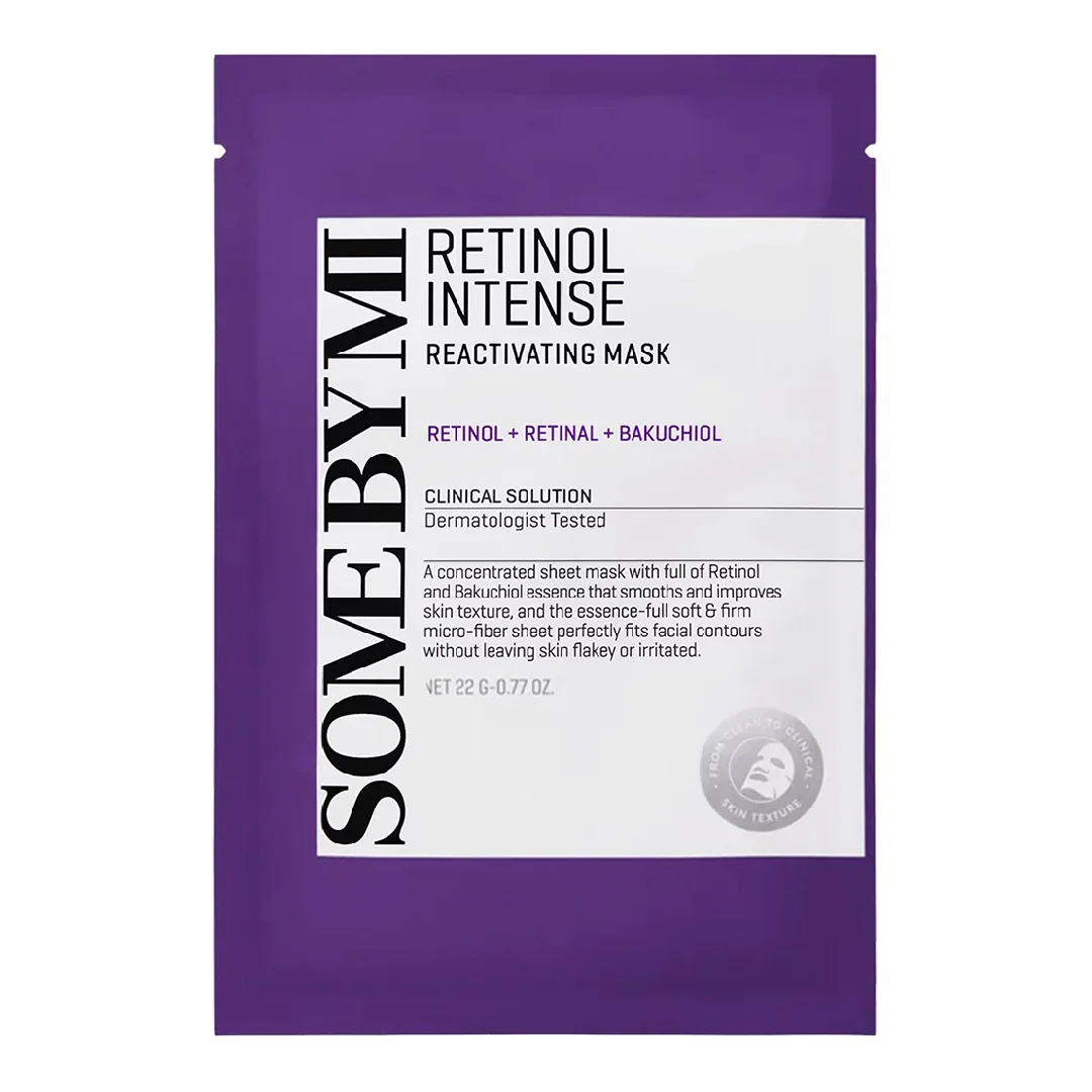 Masca de fata Retinol Intense Reactivating Mask, 22g, Some By Mi
