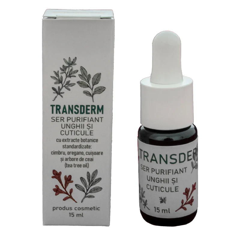 Ser purifiant pentru unghii si cuticule, 15 ml, Transderm