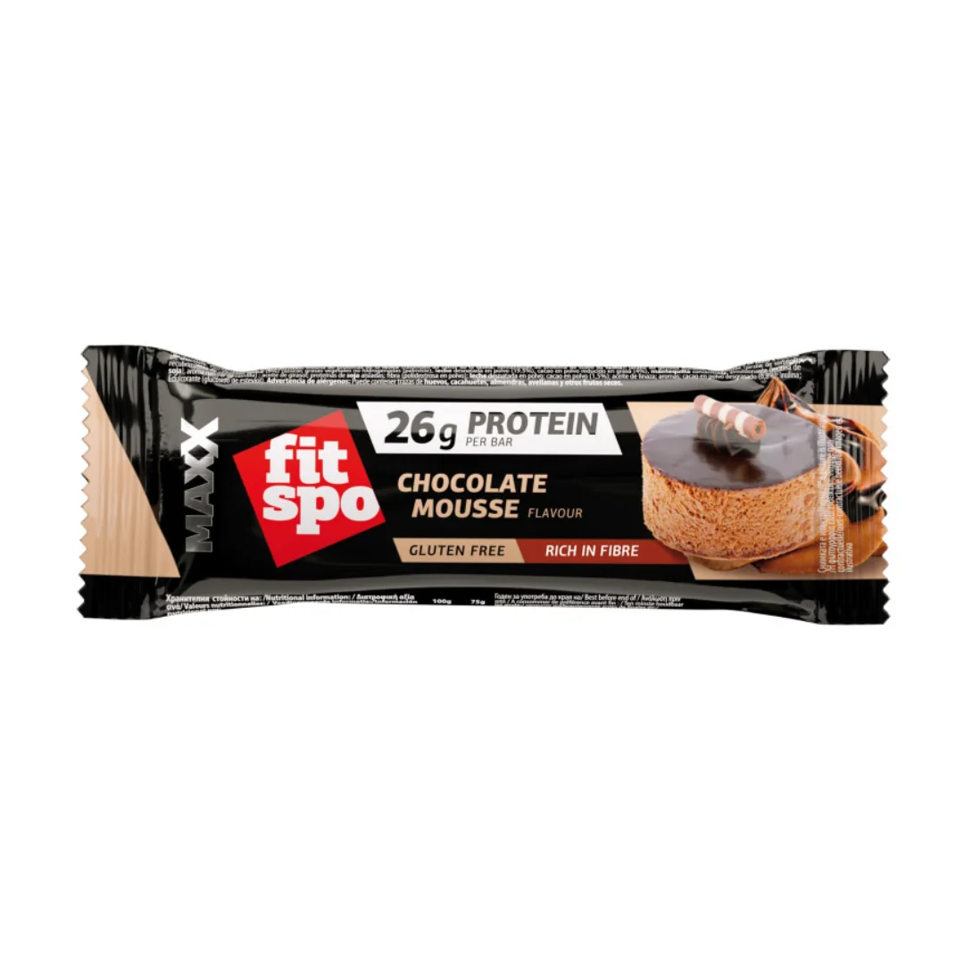 Baton proteic Maxx Chocolate Mousse, 75g, FitSpo
