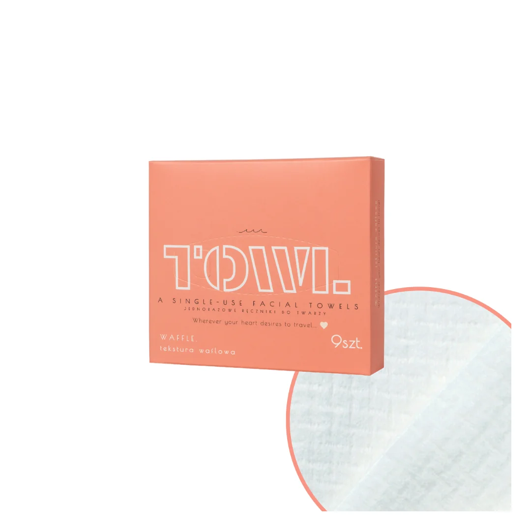 Prosoape faciale de unica folosinta Waffle, 9 bucati, Towl