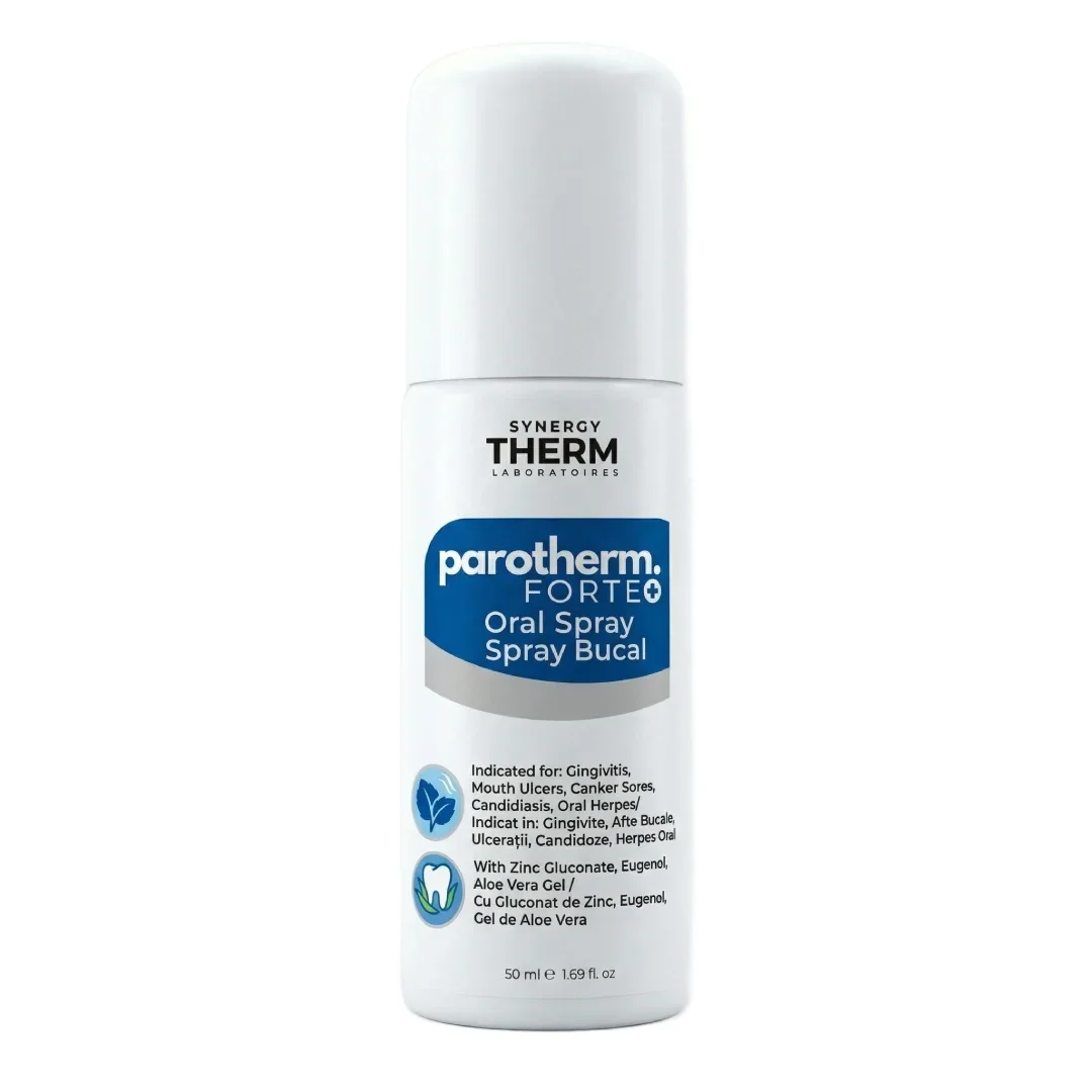 Spray Oral Antimicrobian Parotherm Forte, 50 ml, Synergy Therm