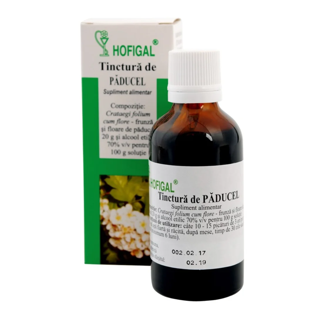 Tinctura De Păducel, 50ml, Hofigal