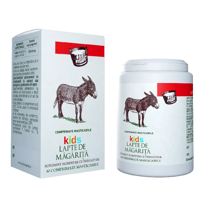 Lapte De Măgărită Pentru Copii, 10 Comprimate, Sintofarm