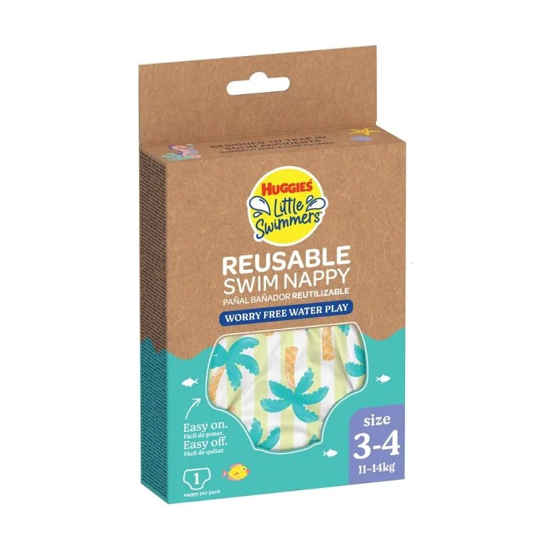 Scutec Chilotel Baie Refolosibil, Tropical, Nr.3-4, 11-14 Kg, 1 Bucată, Huggies