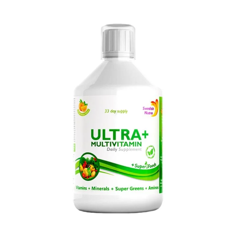Multivitamine Lichide Ultra+ Detox, 500 Ml, Swedish Nutra