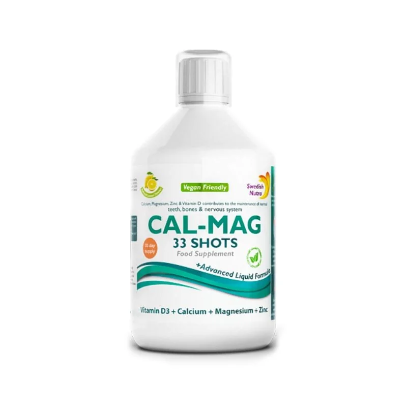 Calciu + Magneziu + Zinc + Vitamina D3 + Vitamina C, 500 ml, Swedish Nutra
