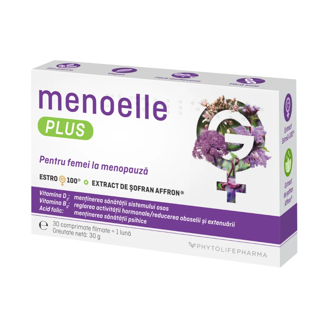 Menoelle Plus, 30 Comprimate, Phytolife Pharma