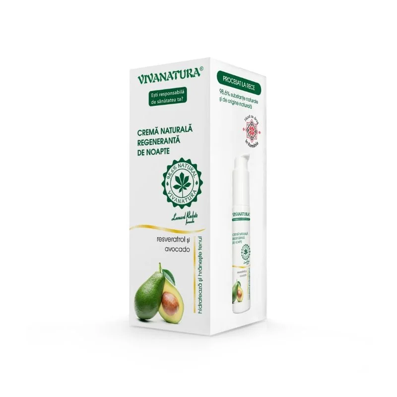 Crema Naturala Regeneranta De Noapte, 45 Ml, VivaNatura