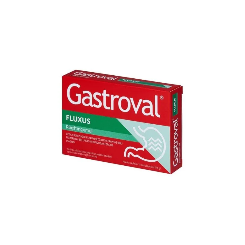 Gastroval Fluxus, 15 Capsule, Valentis
