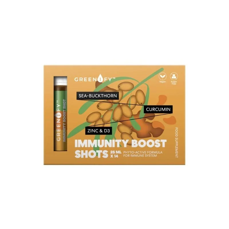 Greenify Immunity Boost Shots Pentru Imunitate, 14 Bucăți X 25 Ml, Valentis