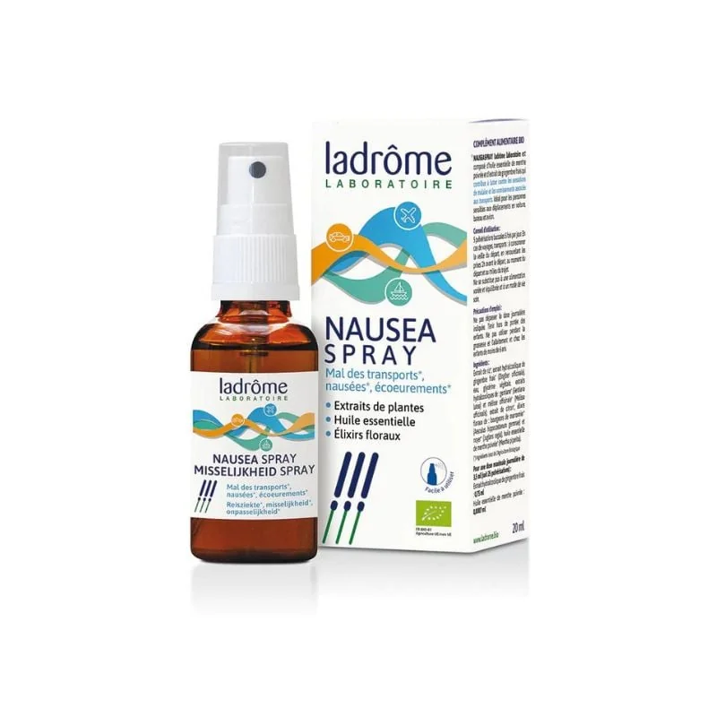 Spray Sublingual Bio Împotriva Răului De Mișcare Nausea, 20 Ml, Ladrome Laboratoire