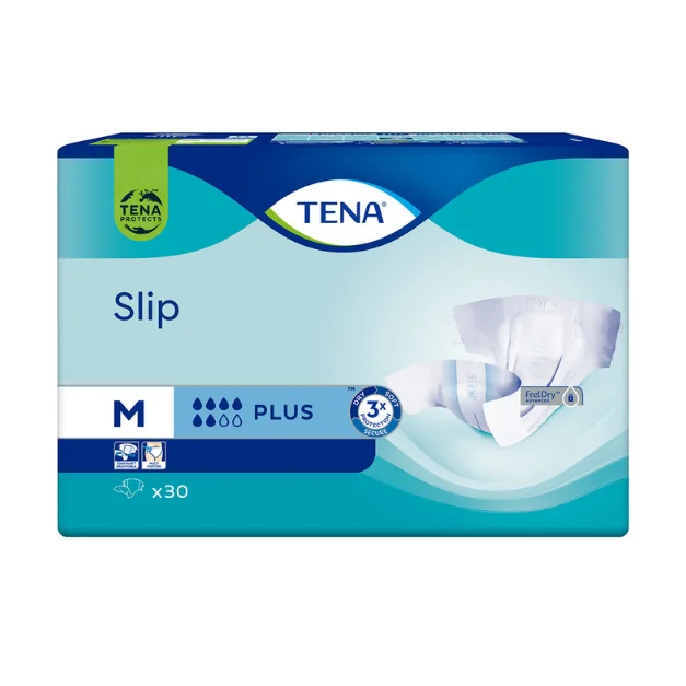 Scutece Pentru Adulti Slip Plus, Medium, 30 Bucati, Tena