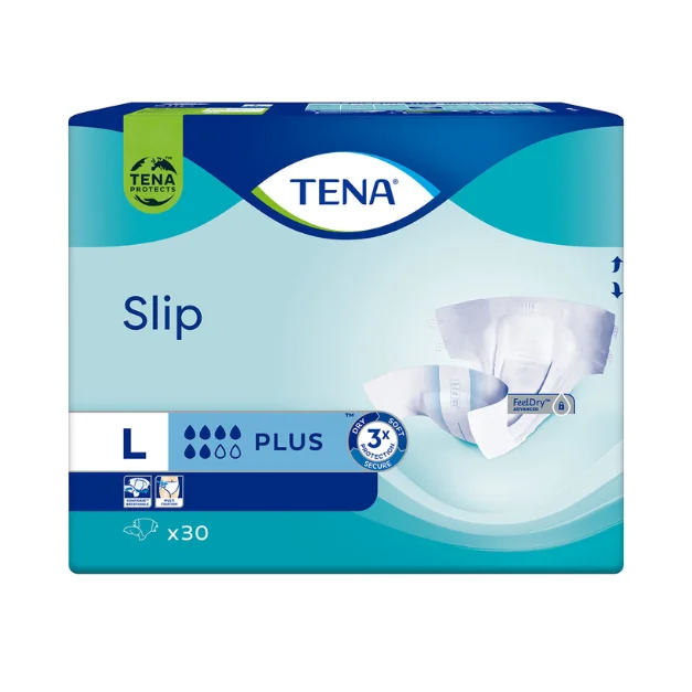 Scutece Pentru Adulti Slip Plus, Large, 30 Bucati, Tena