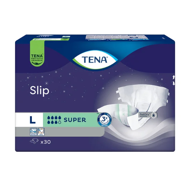 Scutece Pentru Adulti Slip Super, Large, 30 Bucati, Tena