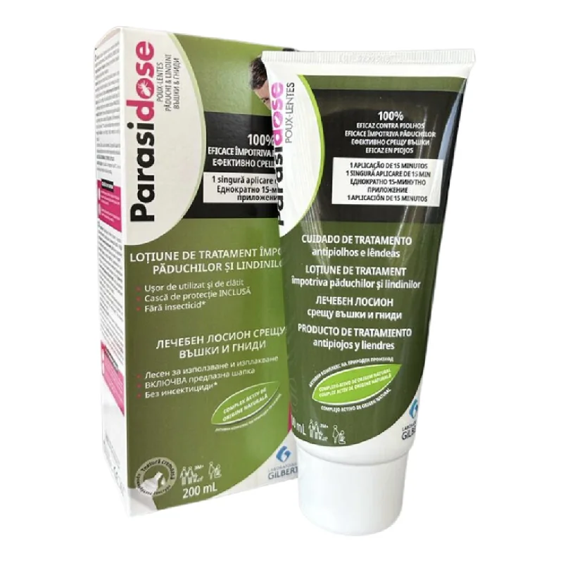 Lotiune Tratament Paduchi Si Lindini Parasidose Expres, 200 Ml, Gilbert